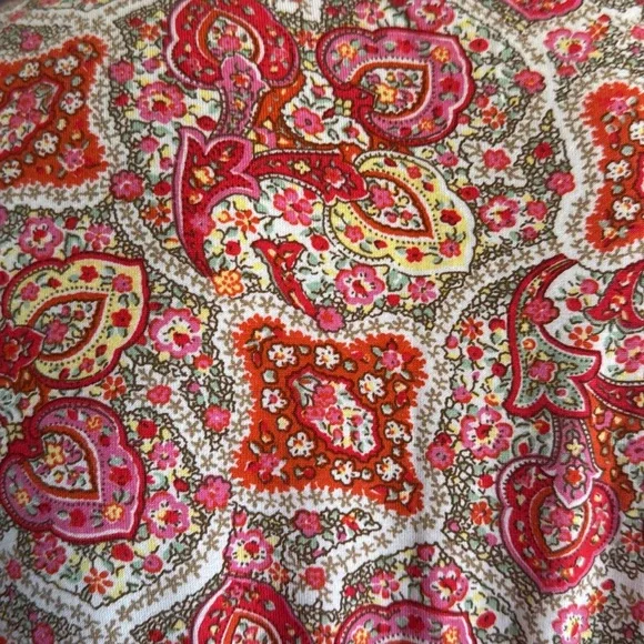 Garnet Hill Long Tier Garden Maxi Dress M - Picture 3 of 9